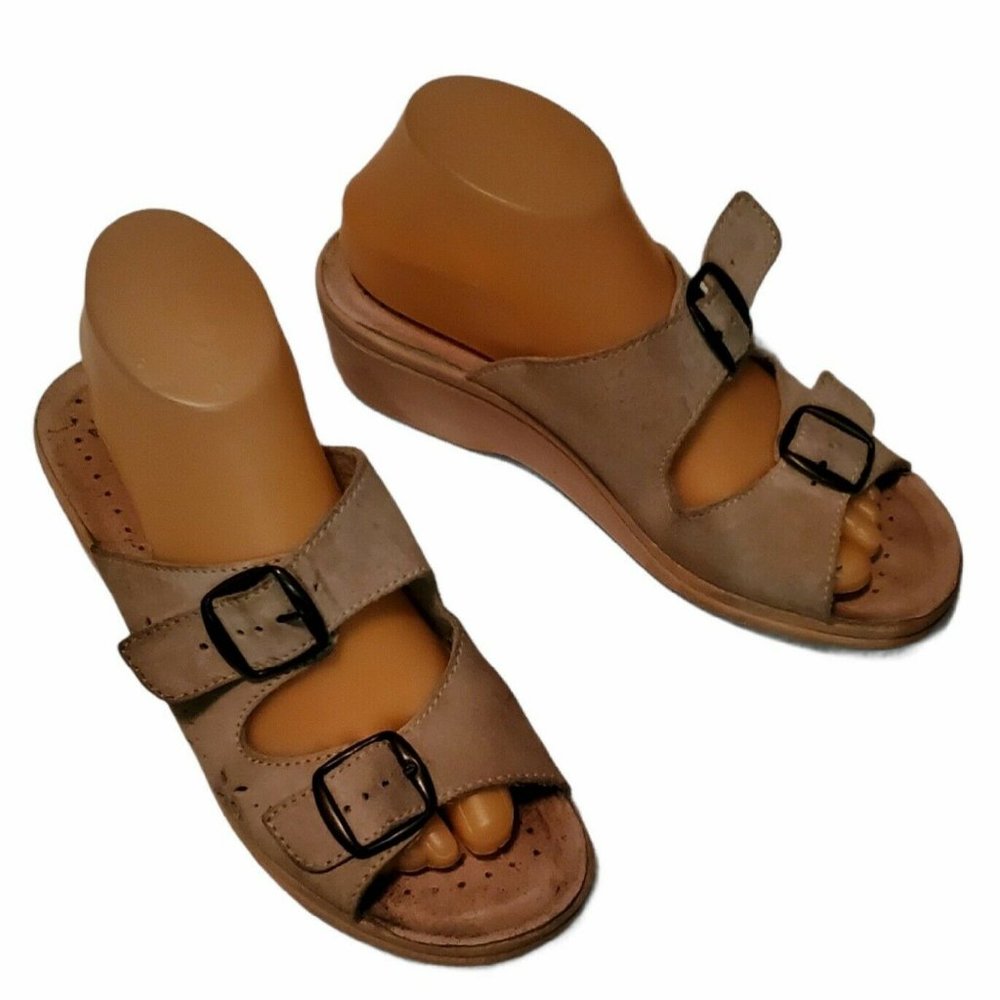 Fly Flot Slides Wedge Sandals Women Size EU 38